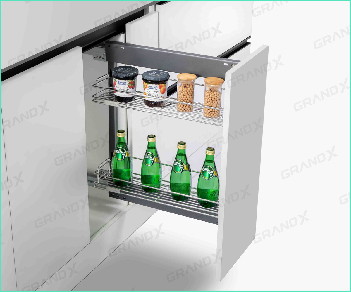 Giá đựng chai lọ gia vị 2 tầng Inox 304 - XU.200S