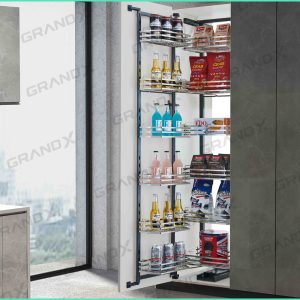 Tủ đồ khô 6 tầng nan dẹt Inox 304 cánh mở - XPR.600S