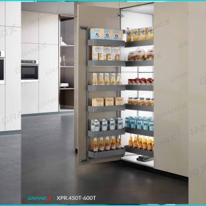 Tủ đồ khô 6 tầng nhôm Titanium cánh mở - XPR.600T