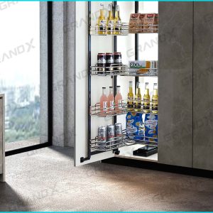 Tủ đồ khô 4 tầng Inox 304 nan Oval cánh mở - XPR.450M